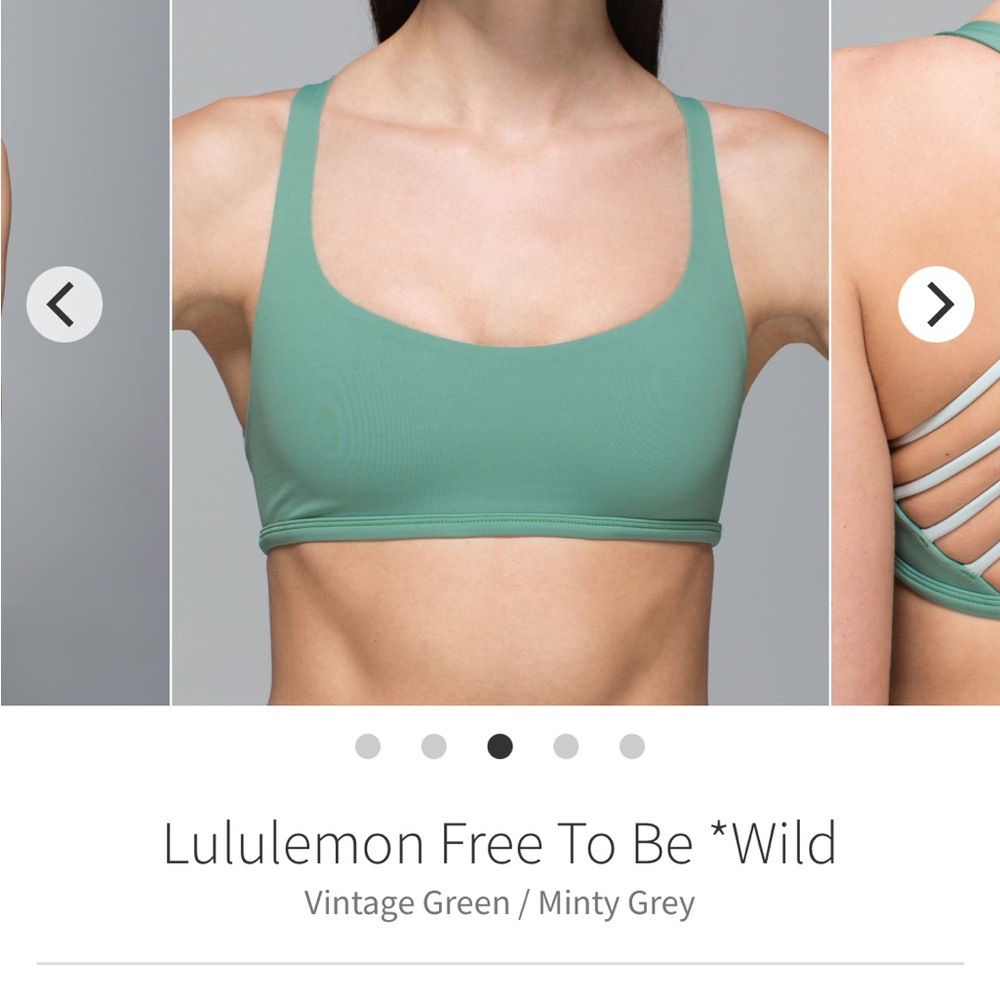 Lululemon Green Sports Bra - Picture 4 of 5